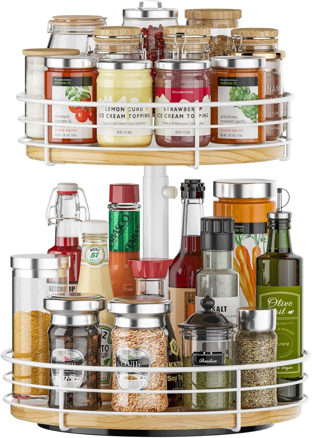 Peppers Container Rack August Grove® Rotating Spice Rack Storage Container | Wayfair
