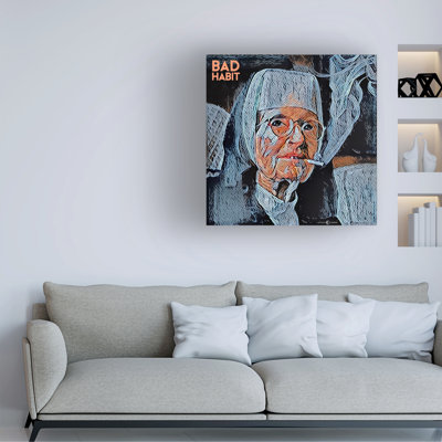 Bolog Tim Nyberg Bad Habit Woodcut Canvas Art