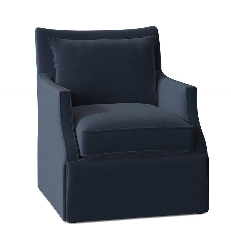 Holly Upholstered Armchair, Indigo (8789 90), Swivel Glider