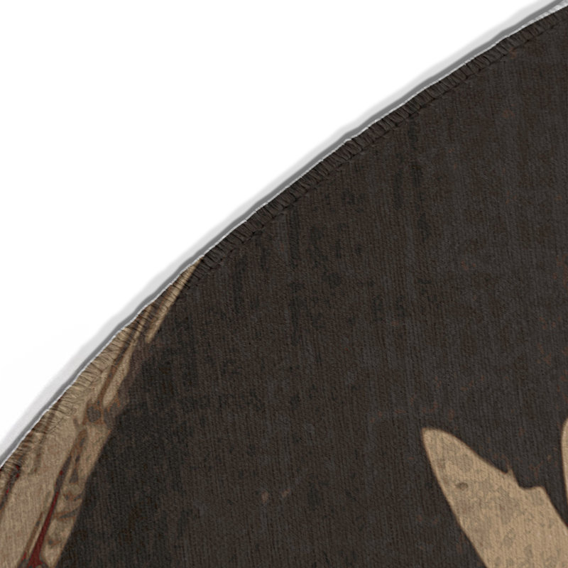 Tapis d'intérieur et d'extérieur Archi, Rond 5 pi