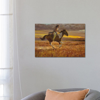 Racing The Sun by David Edward Kucera - Wrapped Canvas Painting