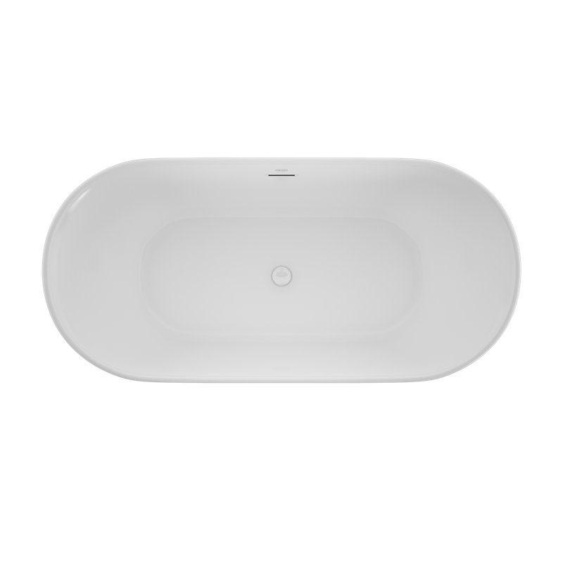 Baignoire de trempage sur piédestal 67 po x 31,5 po Serafina®