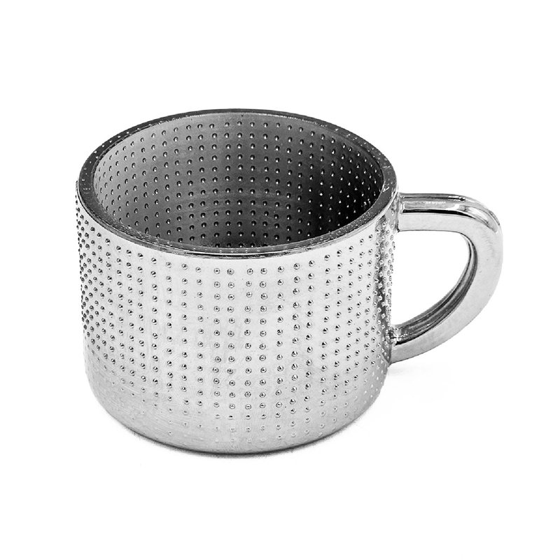 Tasses et soucoupes - Service pour 4 - Argent
