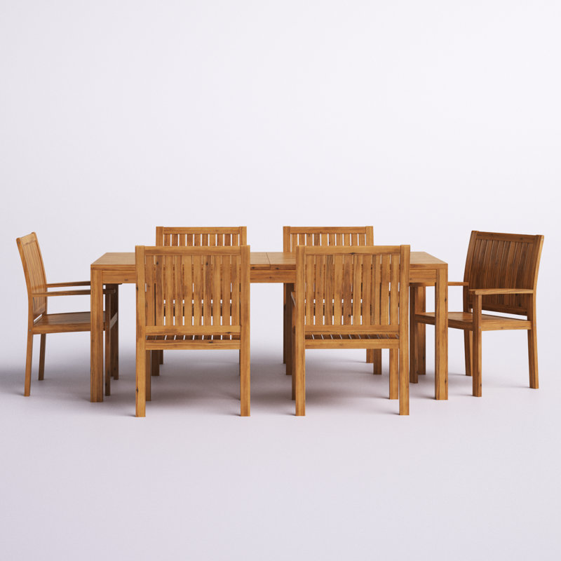 Ensemble repas pour 6 personnes Arvia, 30" H x 78,25" L x 36,5" L