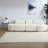 Versatile Modular Chenille Sofas, Space-saving Beige Set For Home