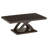 Almeta 48" W Rectangular Solid and Manufactured Wood Coffee Table with Cross Legs-2126262434