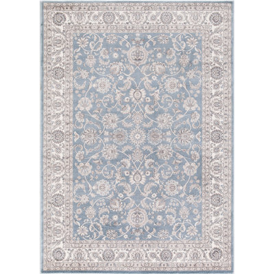 Santorini Bergama Blue Area Rug