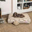 Lit pour animal de compagnie rectangulaire moelleux réversible avec housse lavable-106171326-106171333