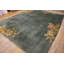 Antique Sea Foam Color Minimalist Floral Chinese Art Deco Area Rug