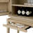 Bar Cabinet Borchard Washed Oak Veneer
