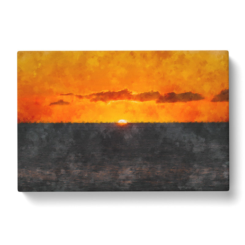 Goodbye to the Sun - Wall Art, 35cm H x 50cm W x 3cm D, Wrapped Canvas