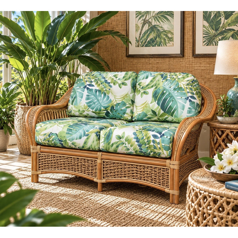 Spice Islands Upholstered 61 " Loveseat, Wheat