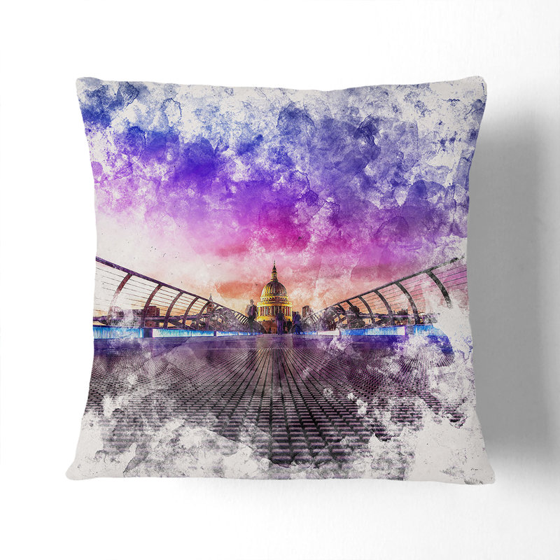 Square Throw Cushion, 55cm H x 55cm W x 20cm D