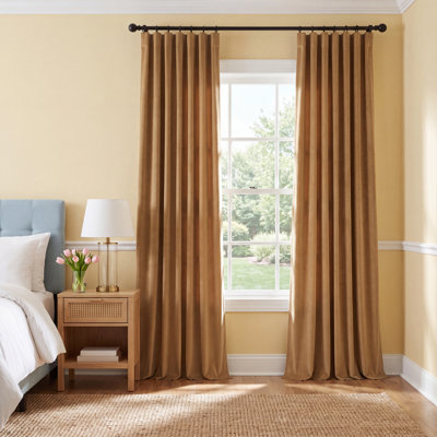 Westcliffe Velvet Curtain in Tiger Eye