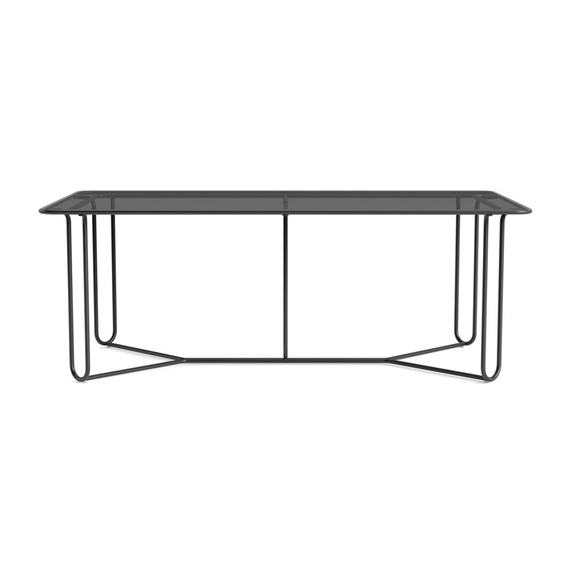 Walter Lamb Outdoor Dining Table, Textured Pewter
