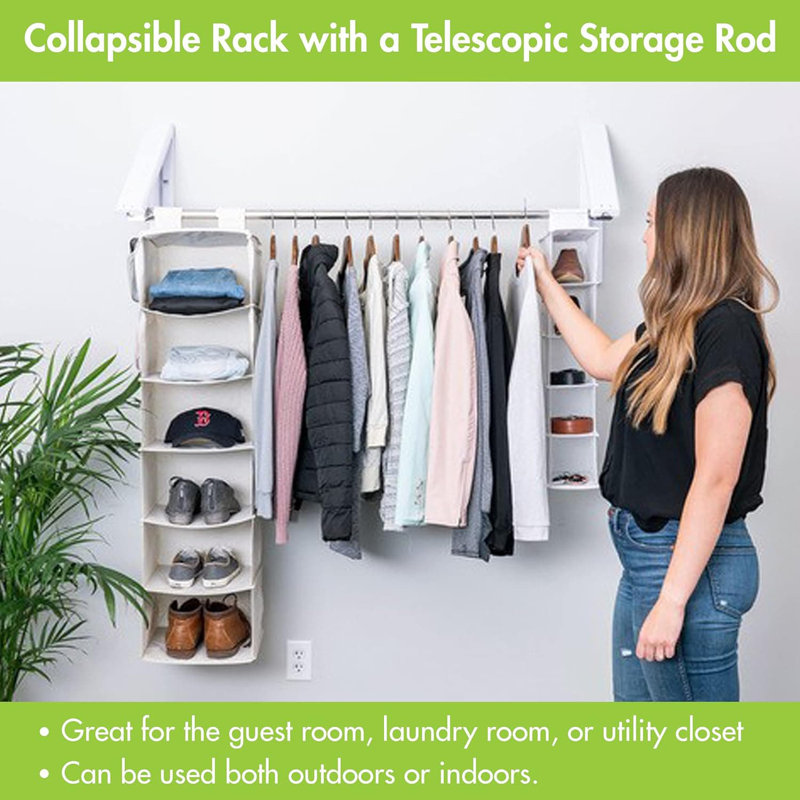 Cintres muraux pliables pour des organisateurs de garde-robe peu encombrants