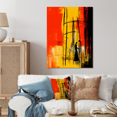 Yellow Brilliant Echoes Abstract Collages I - Abstract Collages Metal Wall Art