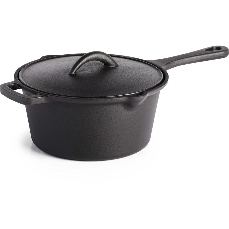Casserole en fonte avec couvercle