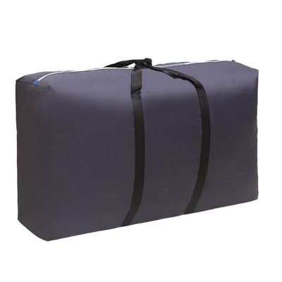  Large Moving Bags, Heavy Duty Moving Boxes Alternative, Strong Handles & Zippers, Tote Packing Bags for Moving, College Dorm Room Essentials, Gray