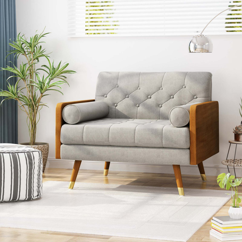 Club Chair，Mid-Century Modern Design, Beige