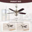 Ventilateur de plafond 52 po 52 po