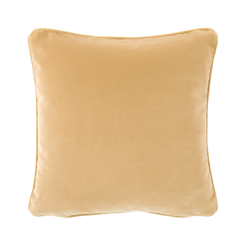 DIVAN Velvet Pillow Cover & Insert, Square 18", Cream