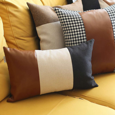 Boho-Chic Striped Reversible Throw Pillow