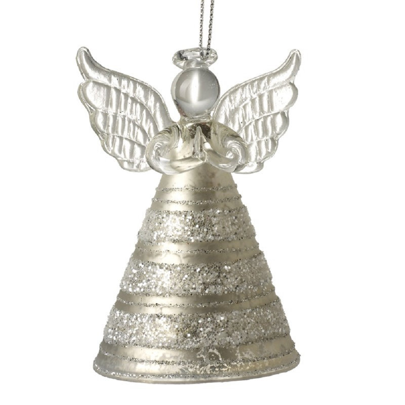 8cm Glass Hanging Figurine Ornament