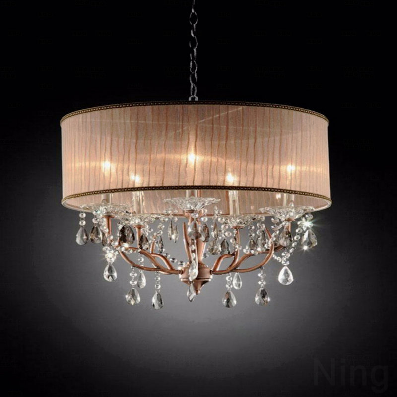 25 po de diamètre avec plafonnier haut Rosie avec détails rose argenté