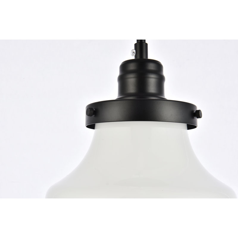 Luminaire suspendu simple à 1 lumière Acheta, Noir