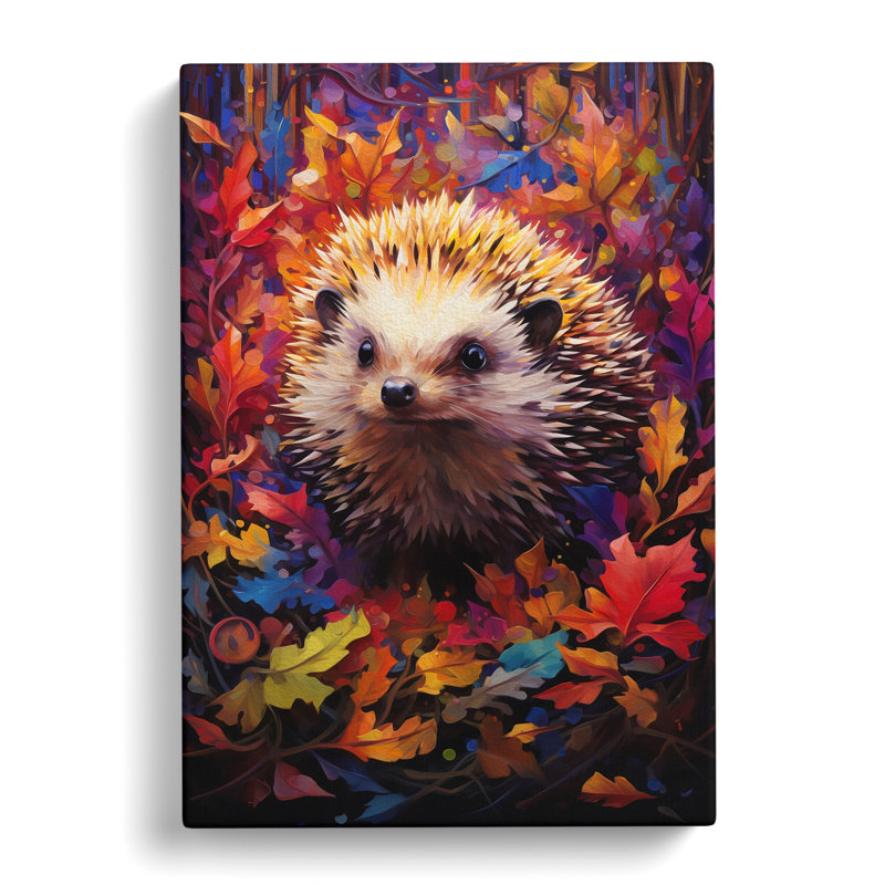 Hedgehog Abstract - No Frame Print, 60cm H x 40cm W x 3cm D