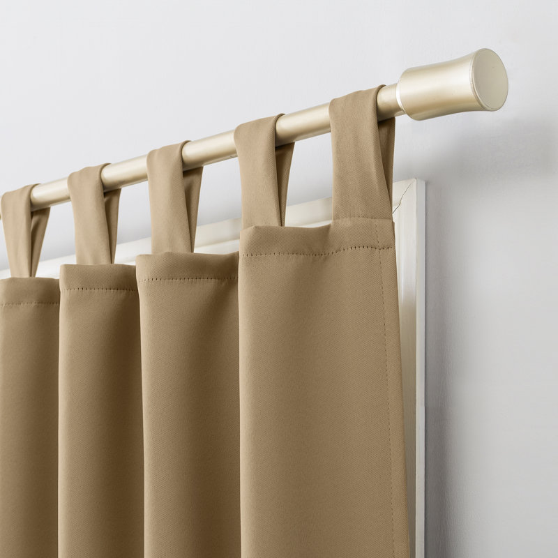 Wayfair Basics® Millen Thermal Blackout Tab Top Curtain Panel, 40" W x 84" L, Taupe