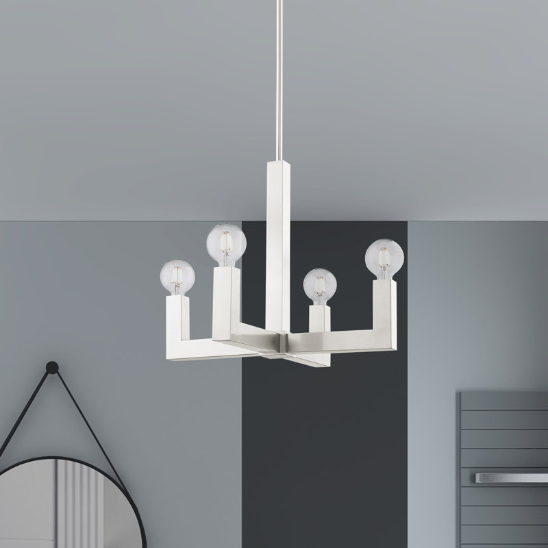 Lustre 4 lumières façon bougie Solna