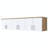 Colesen Modern Wall Shelf, Walnut & White, 70.9 x 16.3 x 14.8 inches | 100% Melamine Coated E1 Quality Chipboard, Thickness: 0.7 inches | Stylish Storage Solution for Home & Office, Sleek Design for Organizing Books & Decor