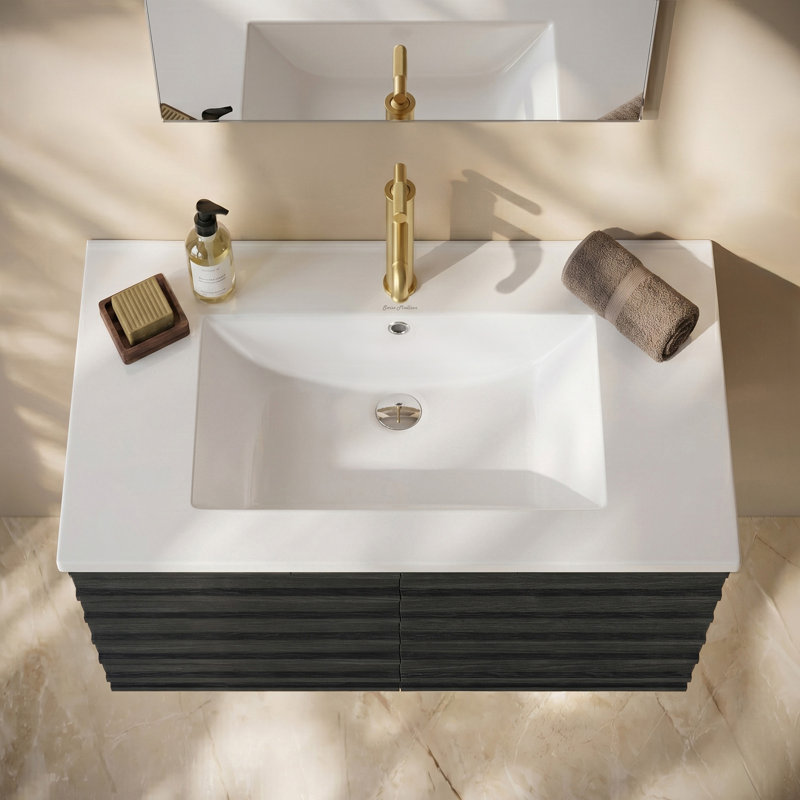 Comptoir de meuble-lavabo en céramique 30 "