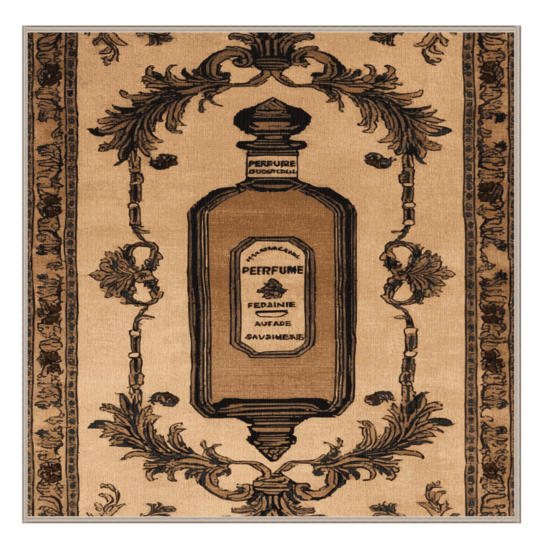 Tapis brun français lavable à la machine, Carré 8 pi