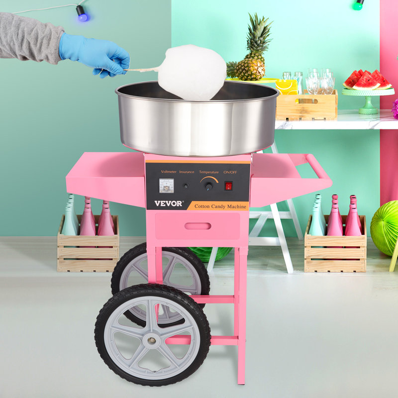 VEVOR Electric Hard Candy and Cotton Candy Machine with Cones