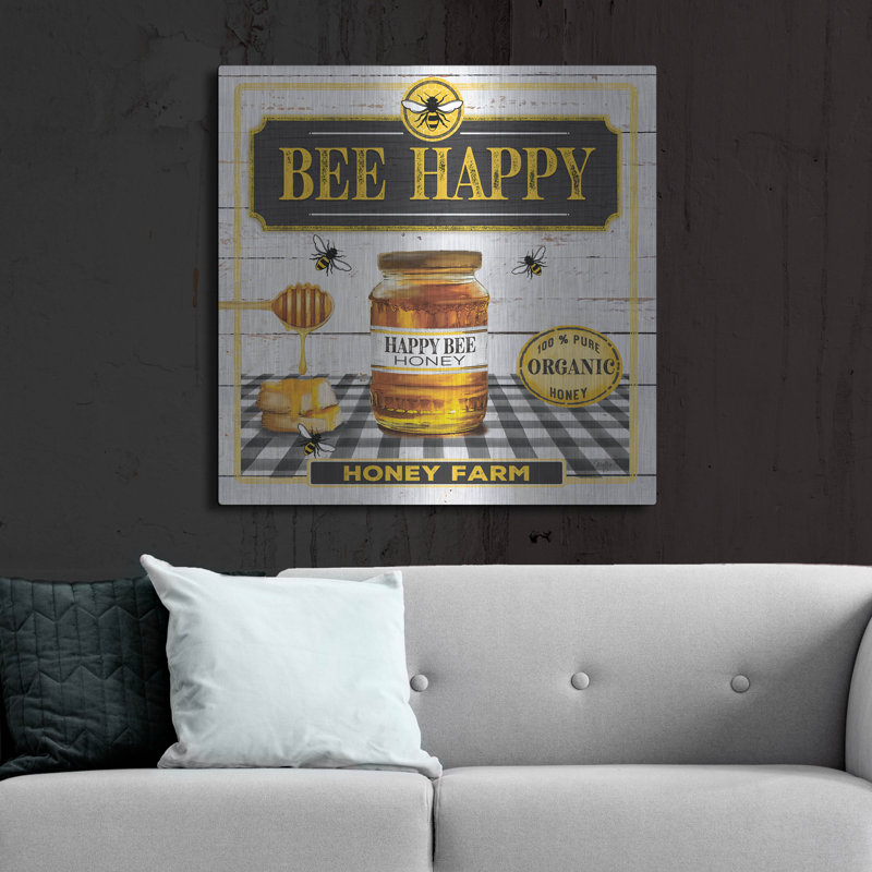 «Honey» par Mollie B Art, H 36 po x l 36 po