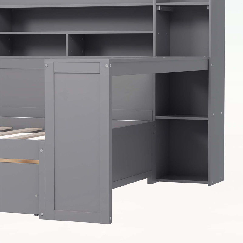 Versatile Daybed with Storage and Desk for Optimal Space Utilization, Full/Double