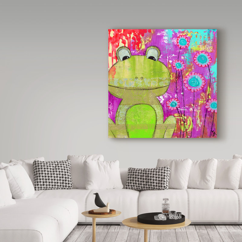 Art sur toile Huso «Whimsical Frog» Huso, H 18 po x l 18 po x P 2 po