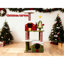 Arbre à chat de Noël de 137 cm de hauteur avec base stable et revêtement doux pour chats. Tour de 137 cm de hauteur offrant plusieurs niveaux de divertissement et de repos en toute sécurité.