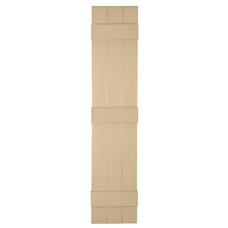 Persiennes personnalisées fermées à 3 planches, Bois de santal, 74"