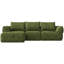 Canapé modulaire Boneless de 104 po avec siège profond, canapé rembourré confortable en forme de L pour le salon, canapé 3 places sans os avec repose-pieds mobile, housse amovible, aucun assemblage requis-143183753