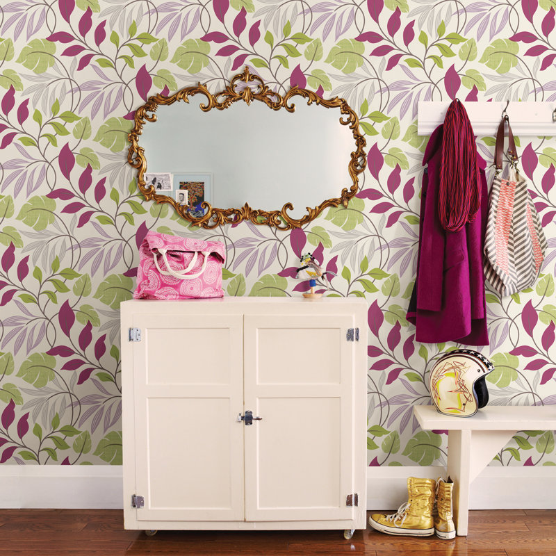 Rouleau de papier peint lisse 33 pi x 20,5 po Simple Space II, Mauve
