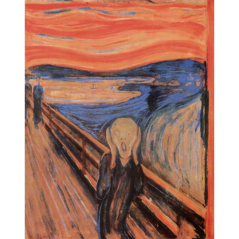 The Scream, c.1893, H 24 po x l 19 po