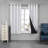 Bursaite 100 Percent Blackout Double Layers Lined Curtain Panel Pair-1142647694-1142647711