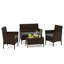 Rintaro 4 - Person Patio Conversation Set with Cushions-579039284