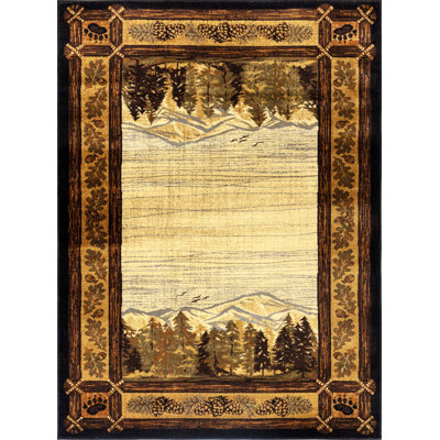 Polypropylene Area Rug With Jute Backing