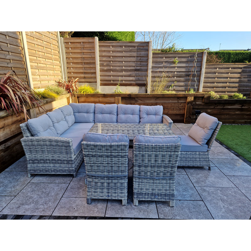 Amy Corner 9 Seater Dining Set with Cushions