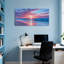 Nautique et plage, coucher de soleil, ciel, vagues océan, plage, reflets, art-395116798